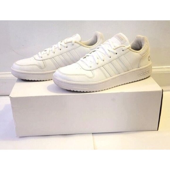 adidas Shoes - Adidas womens Hoops 2.0 Sneaker White/Grey 8.5 US